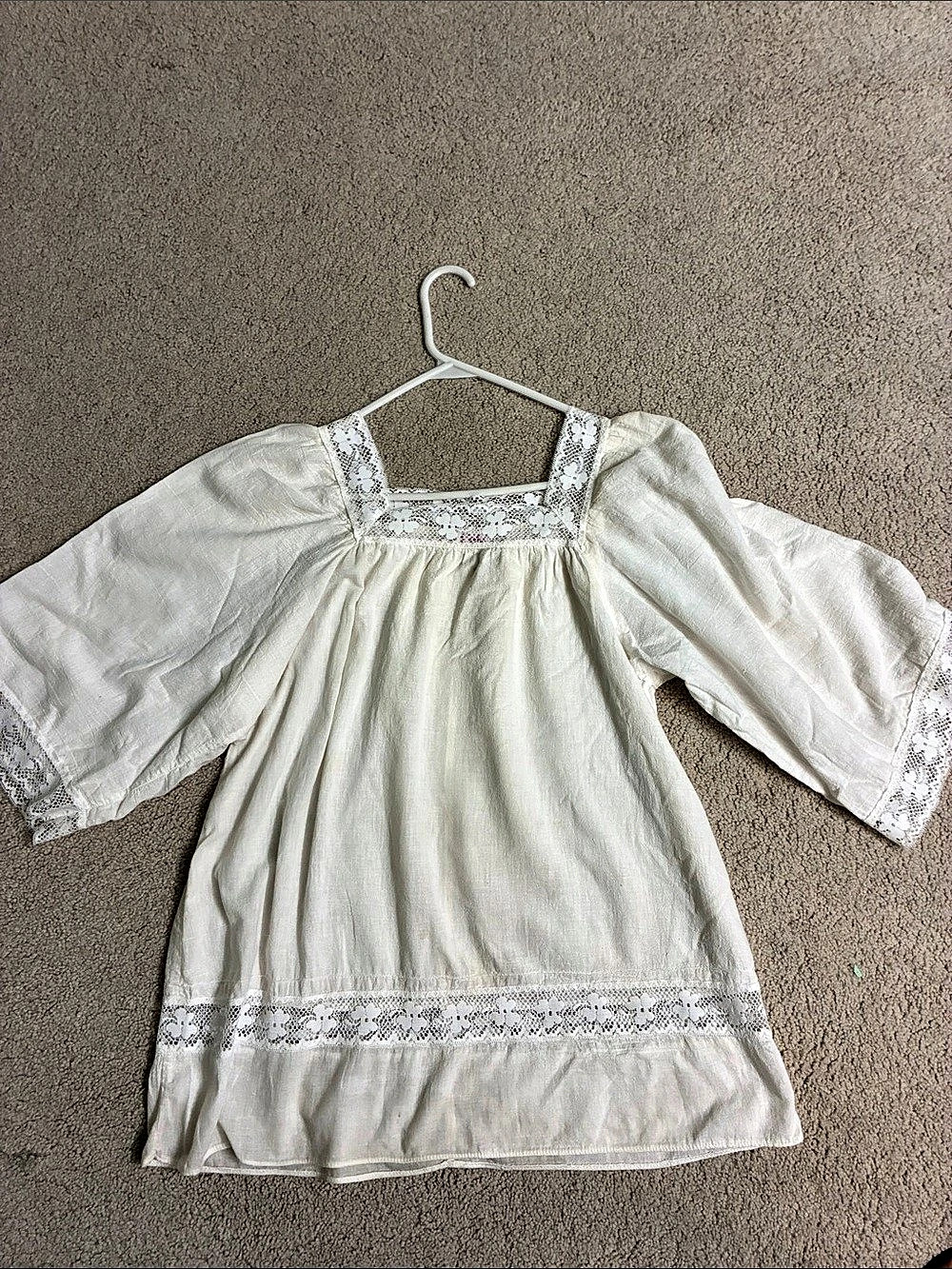 Cole of California Lace Trim Tunic White Size Medium100% Cotton , vintage